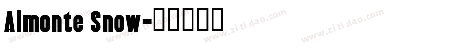 Almonte Snow字体转换